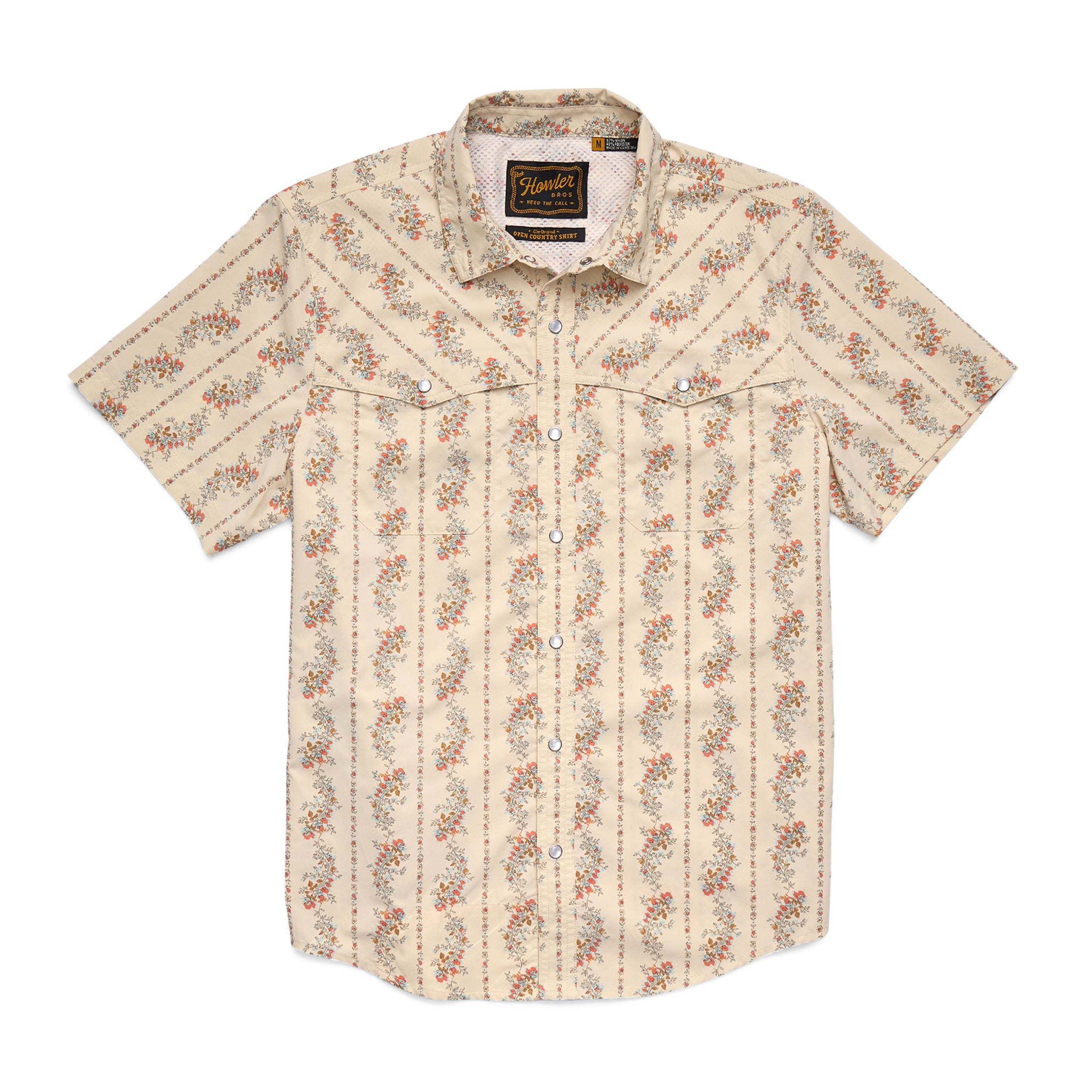 Open Country Tech Shirt- Grandpa's Curtains/Natural